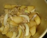 鍋で簡単！鳥もも肉と大根のサッパリ煮物☆作り方3写真