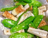 時短！絹さやとちくわの♬柚子胡椒和え作り方4写真
