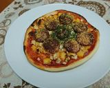 実は100均の食材！コーンとナッツのピザ作り方10写真