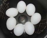 温泉たまご(炊飯器で♡)作り方1写真