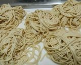 空のペットボトルで、楽チン、水パスタ♪作り方7写真