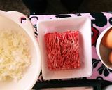 簡単☆てりたまinチーズバーグ☆作り方1写真