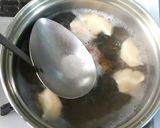どんこ椎茸と豆腐と海草のスープ作り方2写真