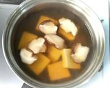 どんこ椎茸と豆腐と海草のスープ作り方3写真
