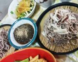 ザル蕎麦にキノコで❤カサマシ鴨だし☺❤作り方1写真