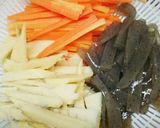 たけのこの土佐煮風きんぴら作り方1写真