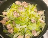 キャベツと鳥モモの蒸し焼き作り方3写真