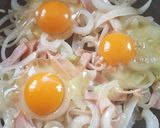 巣ごもりハムエッグ作り方3写真