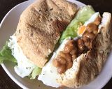 納豆と目玉焼きのがんもバーガー作り方8写真
