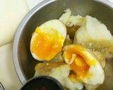 簡単！材料二つの煮卵とじゃが芋のポテサラ作り方2写真