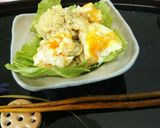 簡単！材料二つの煮卵とじゃが芋のポテサラ作り方5写真