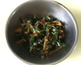 韮と人参と榎茸のナムル風♪作り方7写真