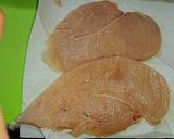 糖質制限。柔らか鳥むね肉作り方2写真