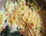 簡単和風ワカメのカルボナーラ風味作り方5写真