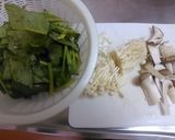 鮭とほうれん草のきのこクリームソース作り方1写真