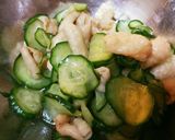 鶏皮消費☆皮きゅう酢の物作り方4写真