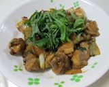 簡単！鶏もも肉と玉ねぎの大葉照り焼き！作り方5写真
