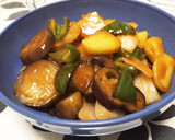 ♪とろとろナスと新野菜の甘酢炒め♪作り方6写真
