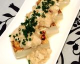 簡単♪焼き豆腐の長芋餡掛け☆作り方5写真