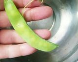 ささっと‼砂糖えんどうの醤油麹ゴマ和え作り方1写真