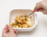 ツナかぼちゃサラダ【レンジで2分20秒】作り方3写真
