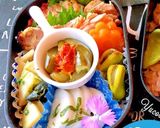 赤飯に風車 鮭の西京焼き♪こどもの日弁当作り方2写真
