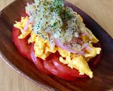 酢玉ねぎで♡炒り卵マリネサラダ作り方11写真