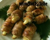 豚バラ肉の大葉梅肉チーズ巻きました作り方4写真