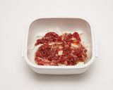 煮崩れない！肉じゃが【レンジ3分40秒】作り方2写真