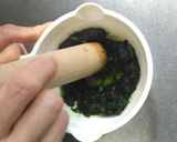 ＊離乳食前期＊ほうれん草トロトロ煮　給食作り方4写真