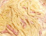 簡単☆濃厚カルボナーラ*特製チーズソース作り方7写真