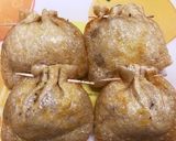 簡単 玉ねぎ大葉チーズの巾着作り方5写真