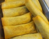 小豆あんことゴマの揚げ春巻作り方8写真