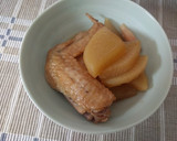 手羽先と大根の煮物☆大根はレンジで作り方6写真