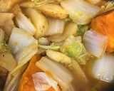 冷凍ポテト、冷凍かぼちゃ、白菜の卵とじ作り方5写真