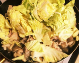 キャベツと豚肉の卵とじ作り方2写真