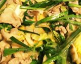 キャベツと豚肉の卵とじ作り方5写真
