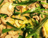 キャベツと豚肉の卵とじ作り方5写真