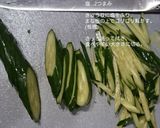 きゅうりが熱い。たらこ炒め作り方1写真