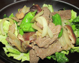 牛肉、しし唐、椎茸のぱぱっと炒め☆作り方8写真
