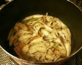 たっぷり舞茸と白葱の簡単鶏肉豆腐作り方6写真