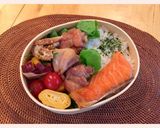 我が家の曲げわっぱ弁当#2作り方1写真