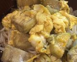 稲庭うどん⁑茄子の卵とじ作り方4写真