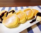 材料3つで簡単♥️ふわふわパンケーキ作り方8写真