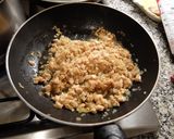バターサーモンのパスタを蕎麦で・隠醤油味作り方4写真