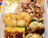 高校球児のお弁当☆若布とお肉のハンバーグ作り方5写真