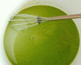 グリーンティーで。抹茶パンナコッタ。作り方1写真