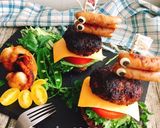 こどもの日☆鯉のぼりソーセージ肉バーガー作り方17写真
