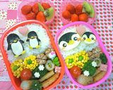 なかよし親子ペンギン☆デコ弁作り方4写真