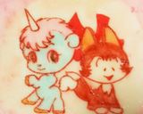 チャーミング♡ユニコとチャオ♪キャラ弁✱作り方1写真
